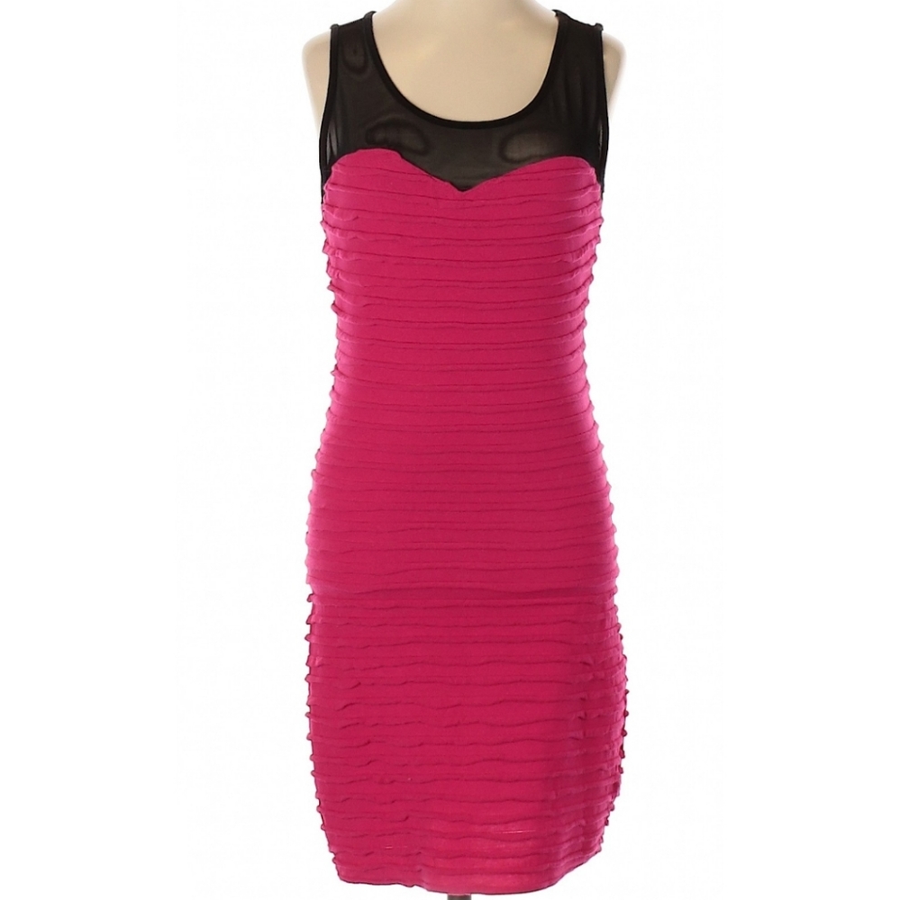 Forever 21 Pink & Black Sleeveless Dress